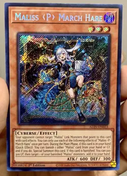 Yugioh 1xCopy Maliss P March Hare ALIN-EN023 Secret Rare 1st Ed NM w/Tracking - Image 2