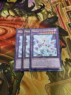 3X Mirrorjade The Iceblade Dragon - SDAZ-EN041 - Ultra Rare - 1st Ed NM Yugioh - Image 1