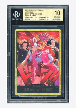 One Piece BGS 10 Don!! Robin & Uta & Nami & Hancock Gold Alt Art 2025 Japanese - Image 1