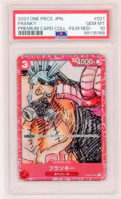 【Franky】2023 One Piece JPN. OP01-021 Premium Collection Film Red PSA 10 - Image 1