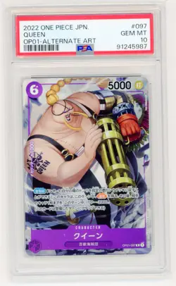 【Queen】2022 One Piece JPN. OP01-097 Alternate Art PSA 10 - Image 1