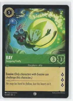 Disney Lorcana Floodborn Ray 92/204 Common NON-FOIL - Image 1