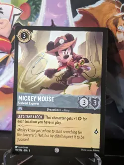 Disney Lorcana - Mickey Mouse - Stalwart Explorer 181/204 Non-foil - Image 1
