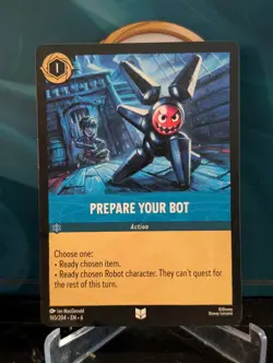Disney Lorcana TCG - Azurite Sea: Prepare Your Bot (165/204) - Uncommon Non Foil - Image 1