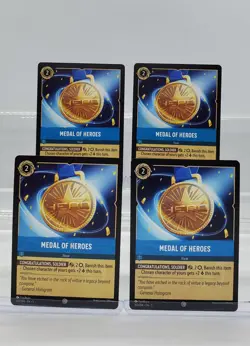 Disney Lorcana Medal of Heroes 165/204 Shimmering Skies 4 Cards - Image 1