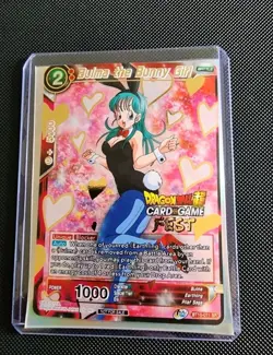 Dragon Ball Super Card Game Bulma The Bunny Girl BT10-011 SR Fest - Image 1