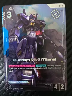Gundam MK-II (Titans) Alternate Art Winner Foil - GD02-003 - TCG Card Game - Image 1