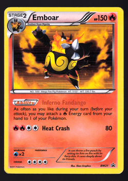Emboar BW21 Black Star Promo Holo Pokemon TCG Card HP - Image 1