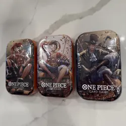 ONE PIECE CARD GAME Tin Set Vol. 2 FULL SET IN HAND SET OF 3 BRAND NEW OP-13 - Image 4