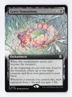 Grave Venerations (Extended Art) 0029 (R) MTG Commander Lorwyn Eclipsed (ECC) - Image 1