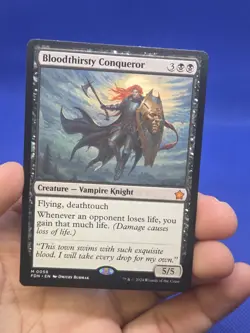 Magic the Gathering Foundations Bloodthirsty Conqueror 0058 Regular Mythic NM - Image 2