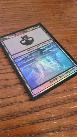 * * 1x FOIL Snow-Covered Swamp x1 * * Coldsnap MTG Light to Moderate Play - Image 5