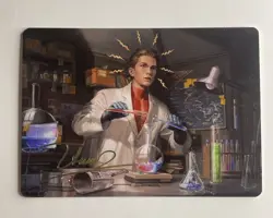 MTG Spiderman Art Series 3/54 Peter Parker Gold Signature - Image 1