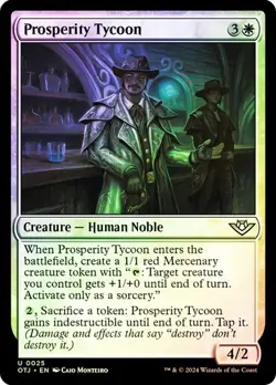 Prosperity Tycoon (0025) - Outlaws of Thunder Junction - Uncommon (Foil) - Image 1