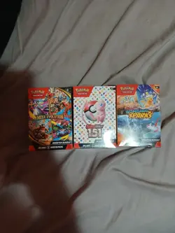 Pokemon Tcg SV Booster Bundle Sealed Lot: 151, Mega Evolution, Surging Sparks - Image 1