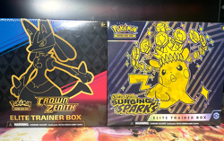 Pokemon New Sealed Crown Zenith ETB and Surging Sparks ETB - Image 1
