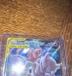 Pokemon Mewtwo & Mew GX TAG TEAM Promo SM191 Holo Miraculous Duo GX Perfection - Image 2