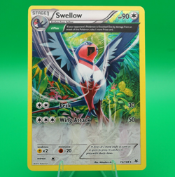 Swellow | #72/108 | Rare | Holo | Roaring Skies | Pokemon | 2015 - Image 1