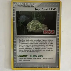 Pokemon Root Fossil Trainer 86/108 EX Power Keepers Reverse Holo Stamped - Image 1