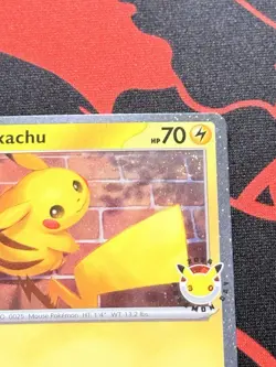 051 /162 Pikachu 2026 Pokemon Day Stamped Promo TCG Near Mint #5 - Image 4
