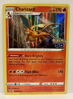 Charizard Pokemon GO 010/078 Holo Foil NM - Image 1