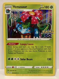 Venusaur 003/078 Pokemon GO Holo Rare NM - Image 1