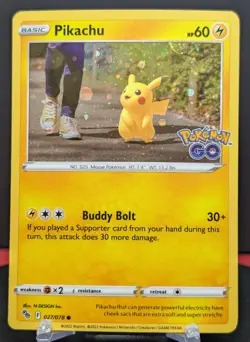 Pokemon Pikachu #027/078 Pokemon GO Cosmos Holo - Image 1