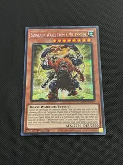 Yugioh Sengenjin Wakes From A Millennium MP25-EN077 Prismatic Secret Rare 1st NM - Image 1
