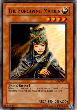 The Forgiving Maiden - DB1-EN239 - Common - Unlimited Edition x1 - Lightly Playe - Image 1