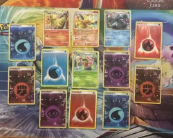 Vintage Pokemon Card Lot Holo Fire Cracked Ice Etc Charizard Typlosion - Image 1