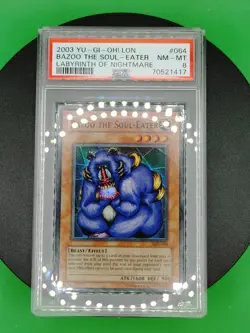 PSA 8 Bazoo the Soul Eater LON-064 Super Rare 2003 English Yu-Gi-OH! Card TCG - Image 4
