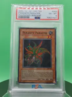 PSA 6 Parasite Paracide PSV-003 Super Rare 2002 English Yu-Gi-OH! Card TCG - Image 1
