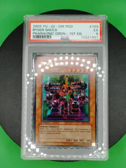 1st Edition PSA 5 Byser Shock PGD-103 Ultra Rare 2003 English Yu-Gi-OH! Card TCG - Image 4