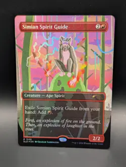 MTG - Simian Spirit Guide - RAINBOW FOIL BORDERLESS - Creature - SLD #1548 - NM - Image 1
