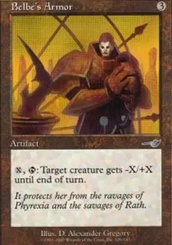 1x Belbe's Armor - Foil Moderate Play MTG Magic - Kid Icarus - - Image 1