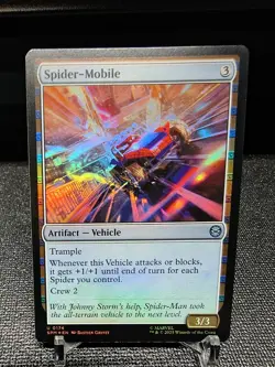 NM Foil Spider-Mobile, MTG, Marvel's Spider-Man, Magic the Gathering, 174 - Image 1