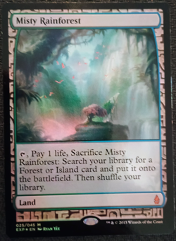 MTG Misty Rainforest NM Foil Zendikar Expedition (English) - Image 1