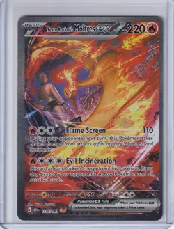 Pokemon TCG Team Rockets Moltres EX Holo Card 229/182 Sir Destined Rivals NM - Image 1