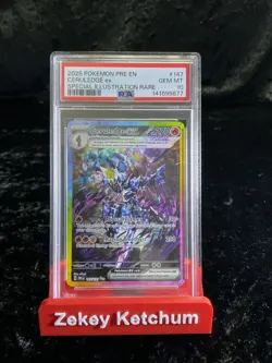 Pokemon Ceruledge ex Prismatic Evolutions Special Illustration Rare #147 PSA 10 - Image 1