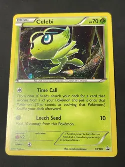 Pokemon 2017 Celebi XY 187 Black Star Promo Holo Rare Mint - LP - Image 1
