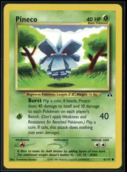 Pokemon - Pineco 61/75 Neo Discovery LP+ - Image 1