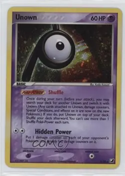 Unown Holo Pokemon EX Unseen Forces Inserts #P 2005 - Image 1