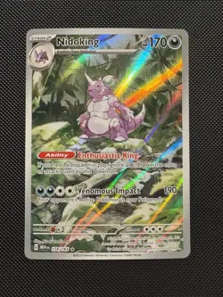 Pokemon Nidoking 174/165 SV: Scarlet & Violet 151 Illustration Rare Near Mint - Image 1