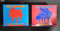 Pokemon Sword & Shield SWSH Base Set Elite Trainer Box ETB Pair Zacian Zamazenta - Image 1