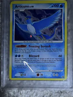 Articuno PSA 8 Pokemon 2008 D&P Majestic Dawn Holo Bleed Wing Swirl Low POP 82! - Image 5