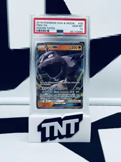 2019 Pokemon Sun & Moon Hidden Fates #36 Onix GX PSA 10 - Image 1