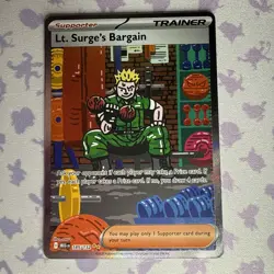 Pokemon Lt. Surge's Bargain 185/132 Me01: Mega Evolution Holo (Read description) - Image 2