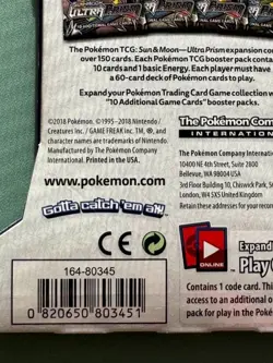 Pokemon TCG Sun and Moon Ultra Prism Booster Pack Factory Sealed NEW 2018 - Image 3