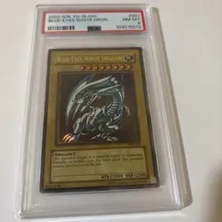 2002 YuGiOh Blue Eyes White Dragon SDK-001 PSA 8 - Image 1