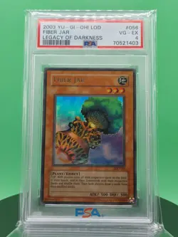 PSA 4 Fiber Jar LOD-056 Legacy of Darkness Ultra Rare 2003 English Yu-Gi-OH! TCG - Image 1